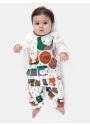Pijama Bebê Menina Manga Longa Tic-Tac e Calça Estampada