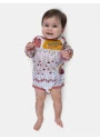 Kit Body Manga Longa Para Bebê Menina Pat e Annie