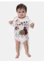  Kit Body Para Bebê Menina Manga Longa Pat e Annie