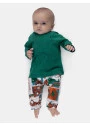 Pijama Bebê Manga Longa Tic-Tac e Calça Estampada Unissex