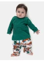 Pijama Bebê Manga Longa Tic-Tac e Calça Estampada Unissex