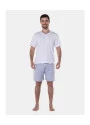 Pijama Masculino manga curta e short Xadrez      