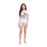Pijama Feminino baby-look manga curta e short Pat