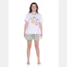 Pijama Sonhart Feminino Blusa Manga Curta E Short Estampado