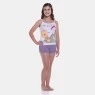 Pijama Curto Feminino Sonhart Regata alça Fina e short Lilás