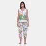 Sonhart Pijamas | Pijama Feminino regata Larga e corsário Estampada 