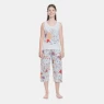 Pijama Feminino Adulto regata e corsário Estampada