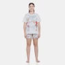 Pijama Feminino Blusa manga curta e short Estampado