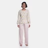 Pijama Homewear Feminino Manga Longa e Calça Rose