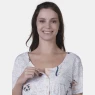 Pijama gestante Sonhart manga curta e calça