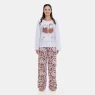Pijama Feminino Longo Adulto Estampa Pat e Annie