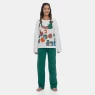 Loja Sonhart Oficial | Pijama Feminino Blusa Manga Longa e Calça Verde