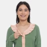 Pijama Homewear Feminino Blusa Botões Manga Longa e Calça Estampada