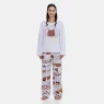 Pijama Feminino Manga Longa e Calça Moletinho Peluciado
