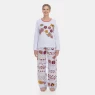 Pijama Sonhart  Feminino Manga Longa e Calça estampada