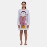 Pijama Camisão Feminino Manga Longa Estampa Pat