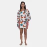 Camisão Feminino Adulto Manga Longa Bolsos 