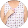 Pijama camisola Sonhart Feminina regata Larga clássica Floral 