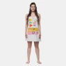 Pijama Feminino Camisola Alça Annie Pat  e Ted 