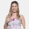 Camisola Gestante Regata Alça Larga Pat e Annie