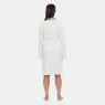  Roupão Sonhart Atoalhado Feminino Manga Longa Transpasse Creme