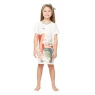 Camisão Pijama Feminino Infantil manga curta Pat e Nina