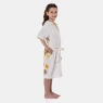 Lateral Roupão Feminino Infantil manga curta Estampa Costas Sonhart