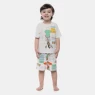 Pijamas Sonhart | Pijama Infantil Masculino Manga Curta e Bermuda Estampada