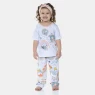 Pijama Infantil Feminino Blusa Manga Curta e Calça Pat e Annie