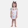 Camisão Feminino Infantil Manga Curta Tic Tac Bill e Nina
