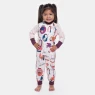 Comprar Pijama Macacão Feminino Infantil manga longa Botões Estampado