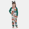 Pijama Macacão Feminino Infantil Manga Longa Pat e Nina