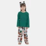 Pijama Manga Longa Infantil Feminino e Calça Estampa